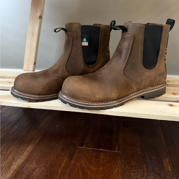 Kodiak Shoes - Kodiak Brown Leather Chelsea Work Booties